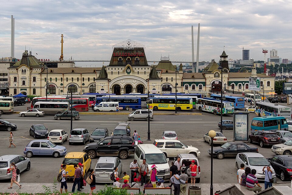 Railway station and the end of the Trans-Siberian